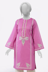 Light Purple Block Printed Kurti From Sohaye By Diners