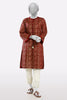 Maroon Block Printed Kurti