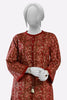 Maroon Block Printed Kurti