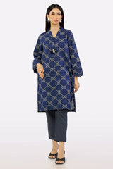 Blue Khaddar Printed Kurti From Sohaye By Diners