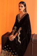 Black Embroidered Kaftan