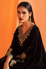 Black Embroidered Kaftan