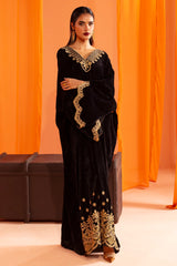 Black Embroidered Kaftan