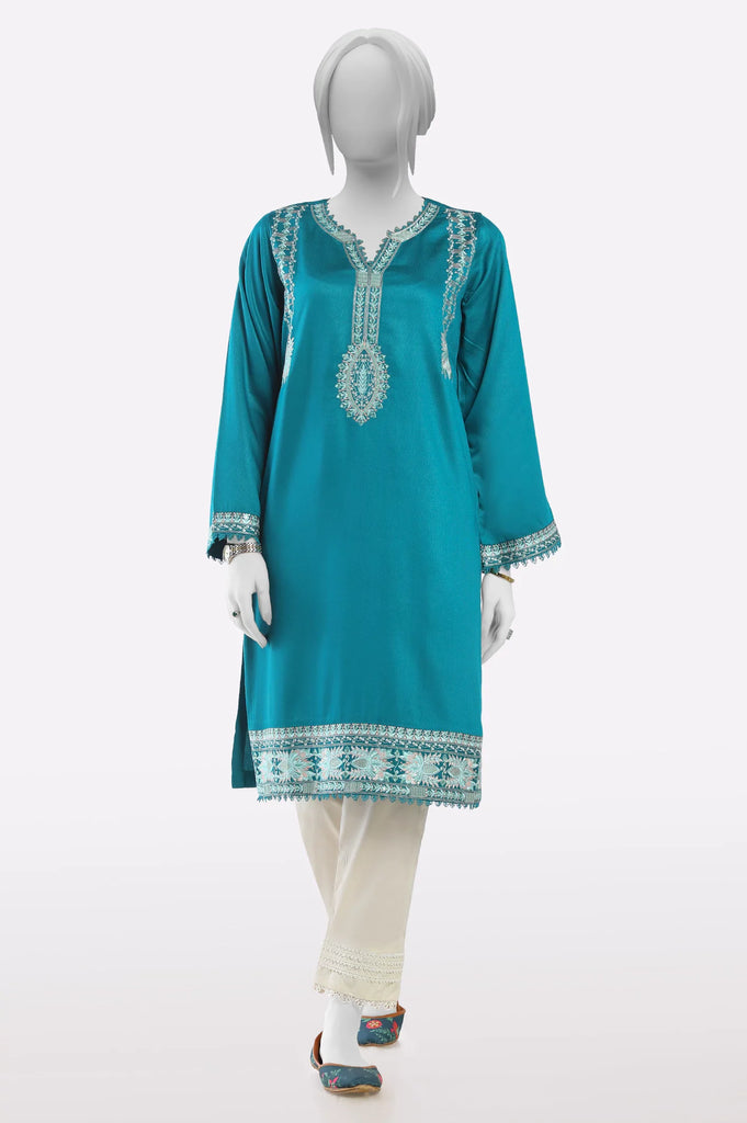 Green Embroidered Kurti