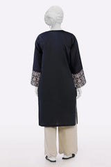 Black Embroidered Kurti For Women From Sohaye By Diners