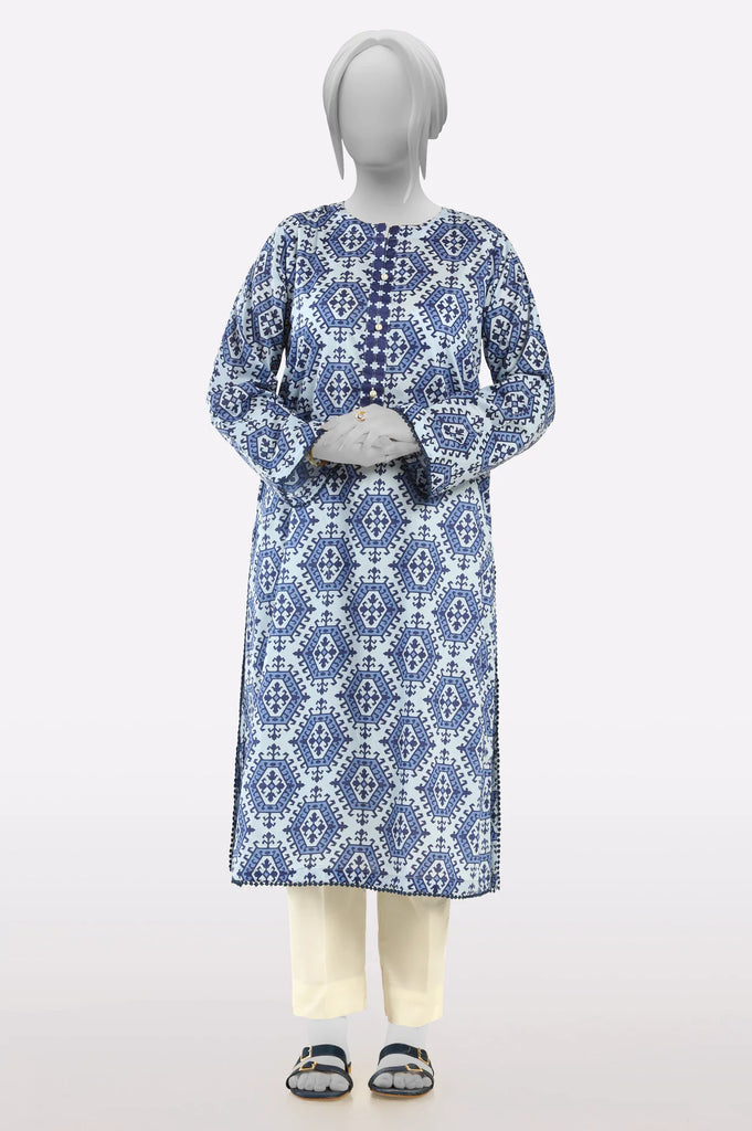 Blue Printed Kurti