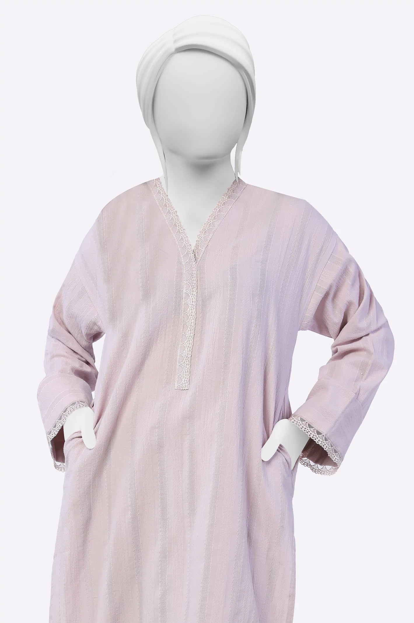 Lilac Stylised Kurti From Sohaye By Diners