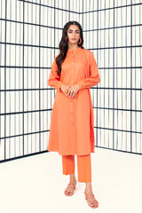 Orange Stylised Kurti