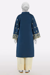 Blue Embroidered Kurti