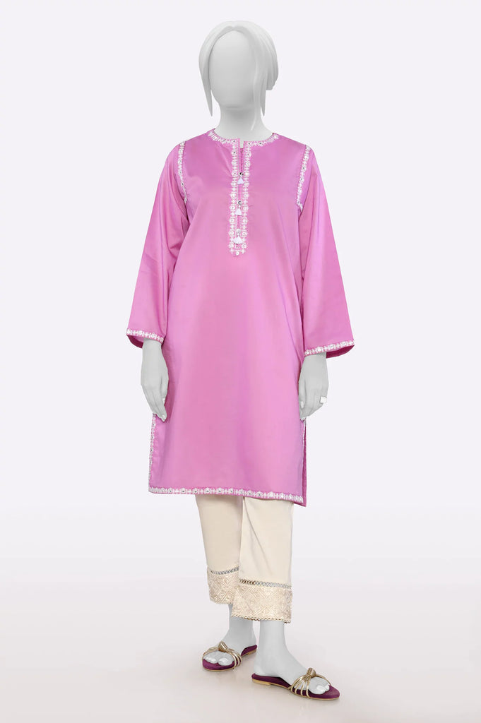 Light Purple Embroidered Kurti From Sohaye By Diners