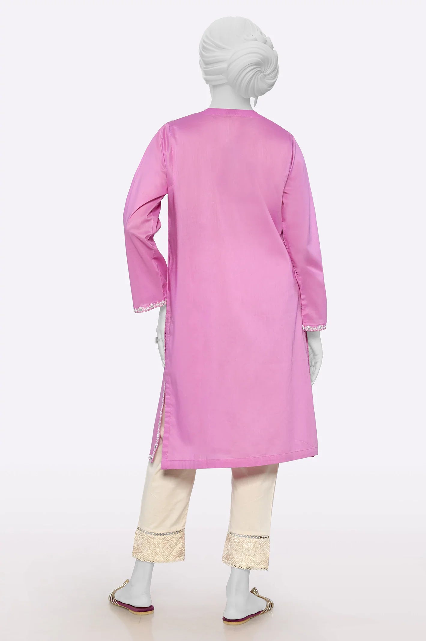 Light Purple Embroidered Kurti From Sohaye By Diners