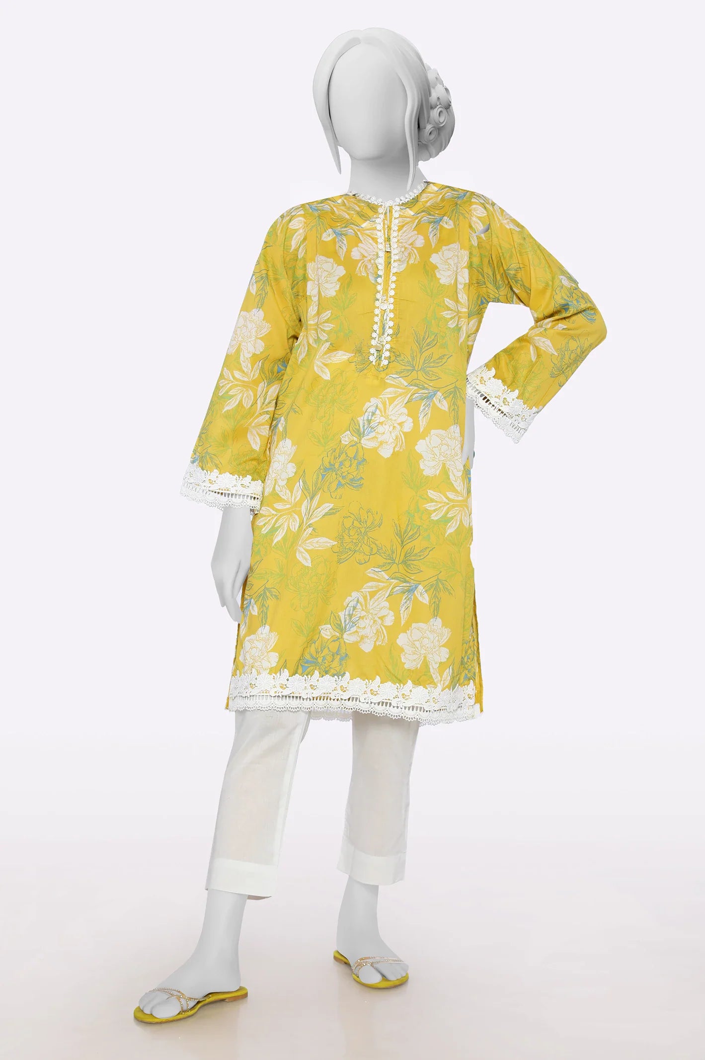 Mustard Printed Kurti From Sohaye By Diners