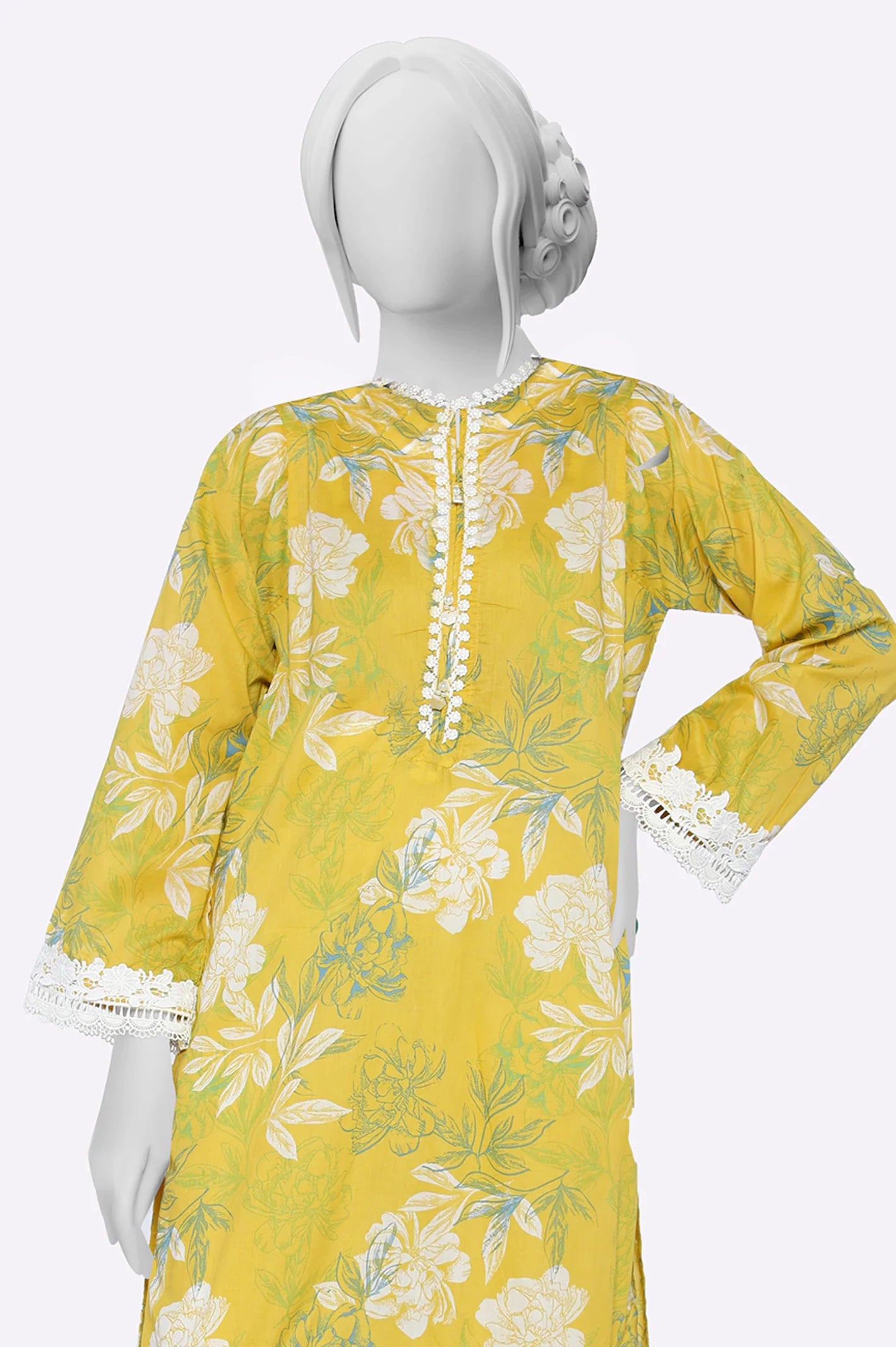 Mustard Printed Kurti From Sohaye By Diners