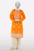 Orange Embroidered Kurti