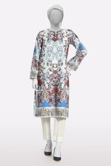 Off White Printed Kurti