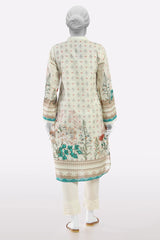 Off White Printed Kurti