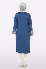 Blue Embroidered Kurti