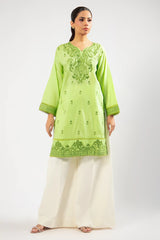 Light Green Embroidered Kurti