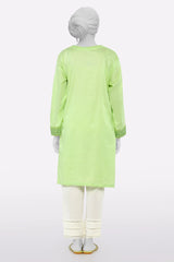 Light Green Embroidered Kurti
