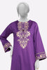 Purple Embroidered Kurti