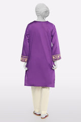 Purple Embroidered Kurti