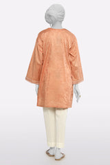 Peach Embroidered Kurti