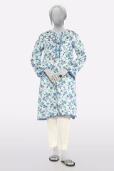 Sky Blue Printed Kurti