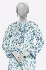 Sky Blue Printed Kurti