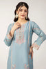 Light Blue Embroidered Kurti
