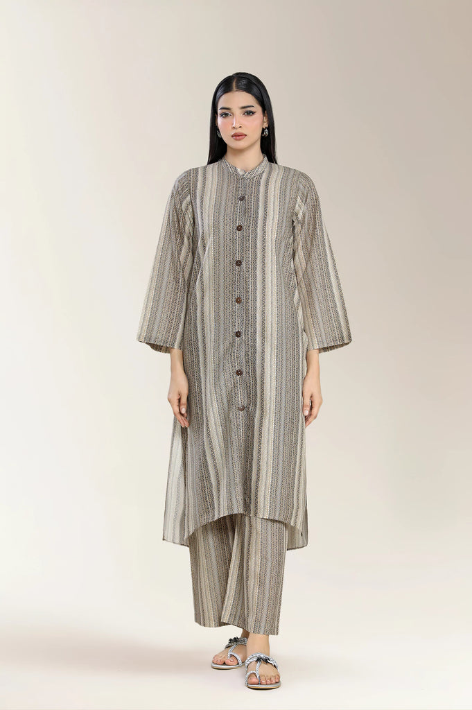 Printed Cambric Beige 2Pc