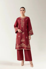 Dyed Embroidered 2PC