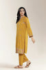 Embroidered Jacquard Mustard 2PC