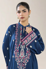 Embroidered Cottel-Blue 2PC
