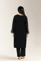 Embroidered Jacquard Black 2PC