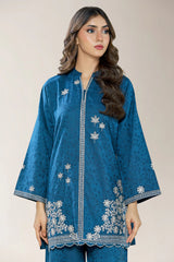 Embroidered Viscose Teal 2PC
