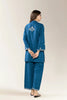 Embroidered Viscose Teal 2PC