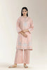 Embroidered Viscose Self Jacquard Peach 2Pc