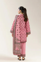 Printed Khaddar-Pink 3PC
