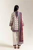 Printed Khaddar-Beige 3PC