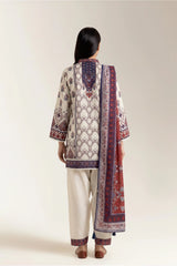 Printed Khaddar-Beige 3PC