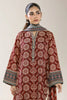 Printed Staple+Viscose-Maroon 3PC