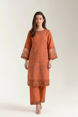 Dyed Embroidered 2PC