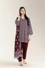 Basic Printed Staple+Viscose Bana Dora Plum 3Pc