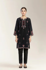 Embroidered Khaddar-Black 2PC