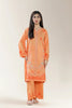 Embroidered Cambric Orange 2PC