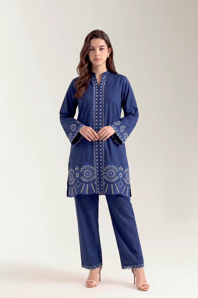 Dyed Embroidered 2PC