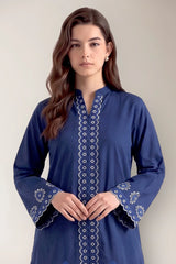 Dyed Embroidered 2PC