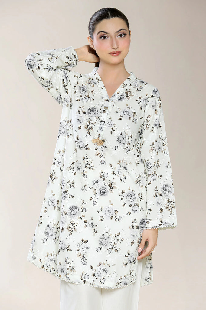 Embroidered Ivory Shirt