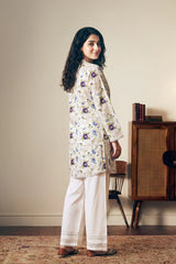 Printed White Shirt