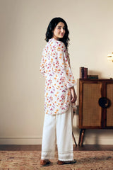 Printed White Shirt